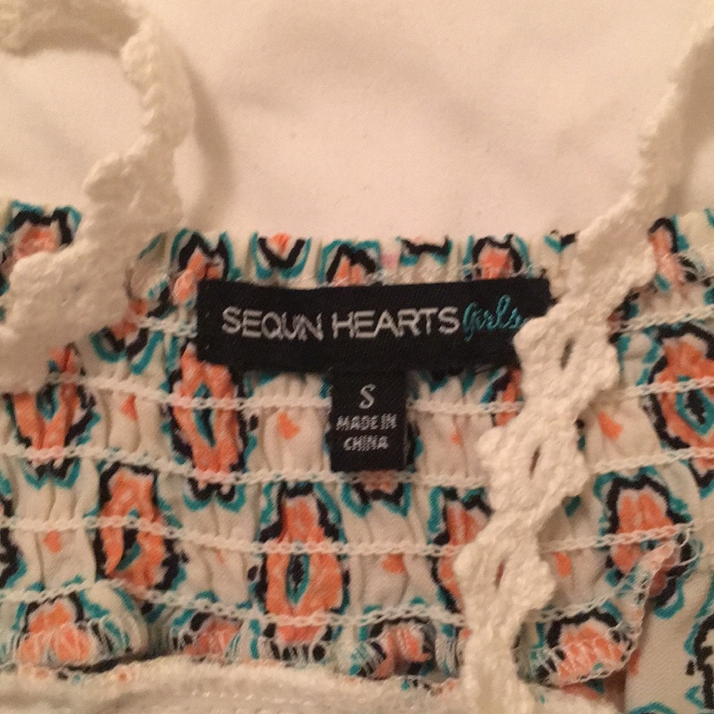 Girls boho top with crochet detail - Picture 2 of 3